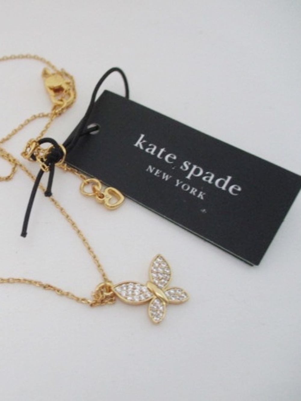 KATE SPADE - Pave Butterfly Pendant Necklace